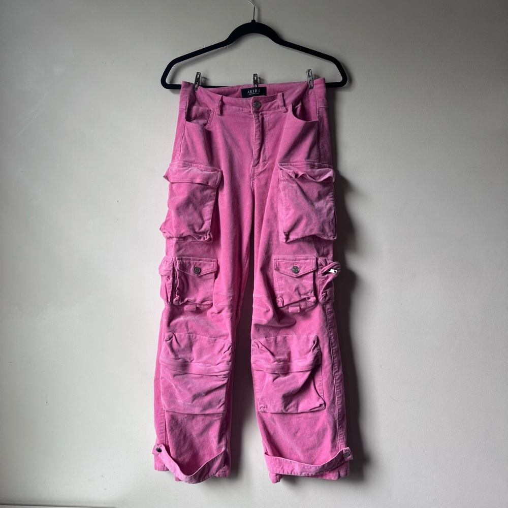 Pink Akira Corduroy Cargos